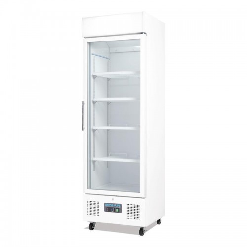 Comprar Nevera expositora con puerta de cristal de 368 litros Polar DM076 en Pepebar