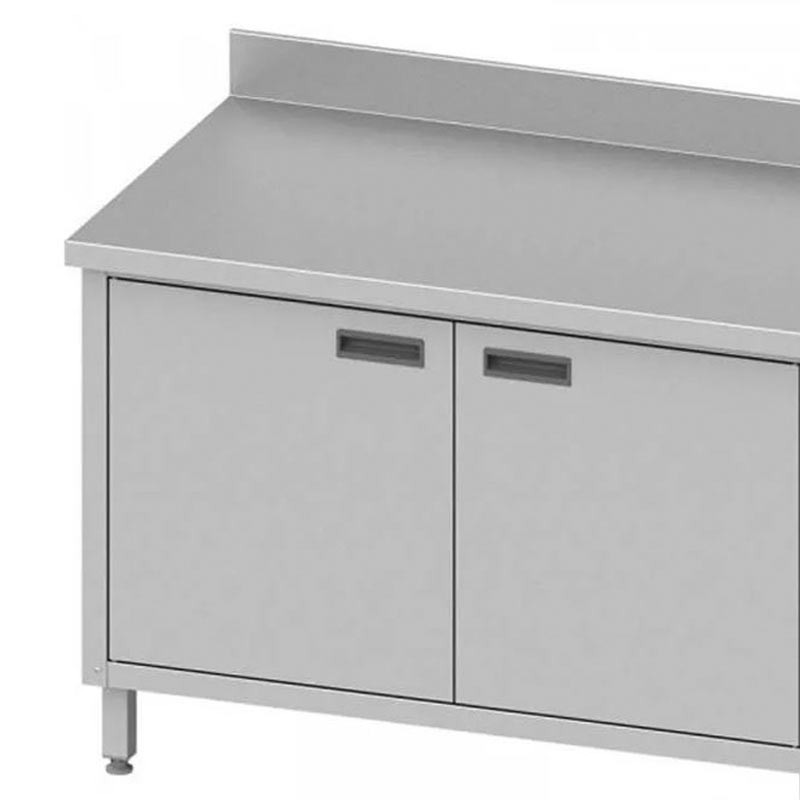 Comprar Mesa mural acero inoxidable con puertas batientes 1200x700x850 Stalgast 950157120 en Pepebar