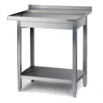 Mesa de descarga derecha con estante Stalgast 984757080S - Pepebar Mesa de descarga derecha con estante Stalgast 984757080S - Catálogo Mesas de acero inoxidable