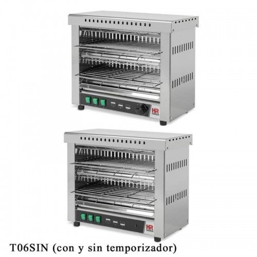 Comprar Tostador doble de cuarzo acero inoxidable con o sin temporizador ancho 483 mm en Pepebar