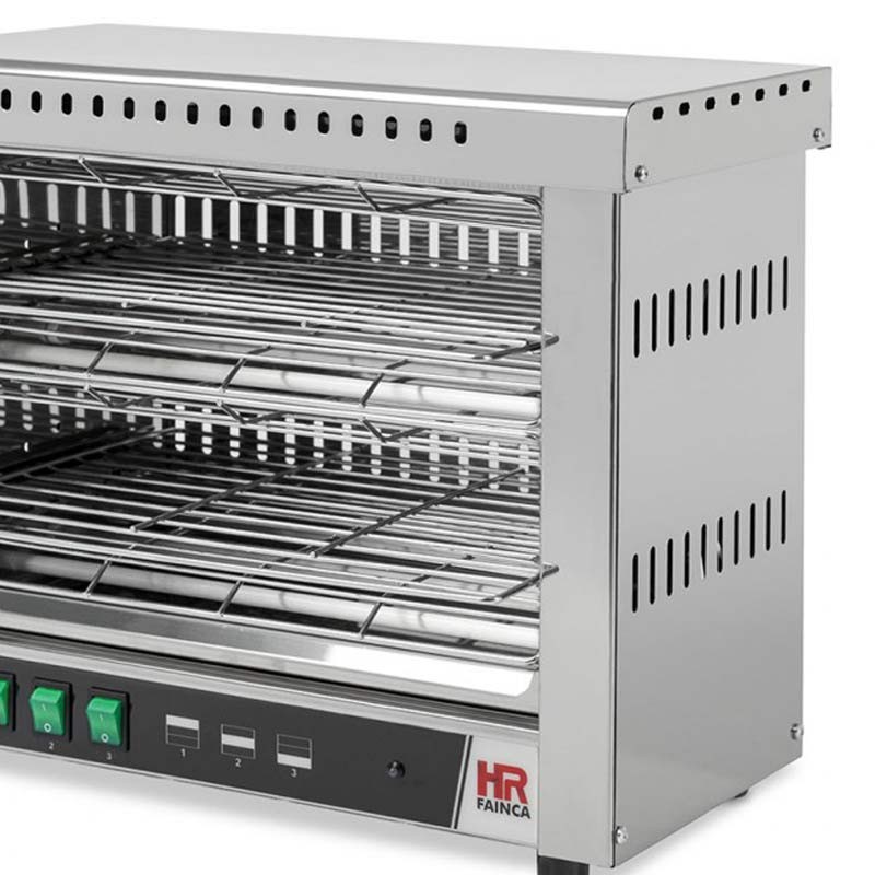 Comprar Tostador doble de cuarzo acero inoxidable con o sin temporizador ancho 483 mm en Pepebar