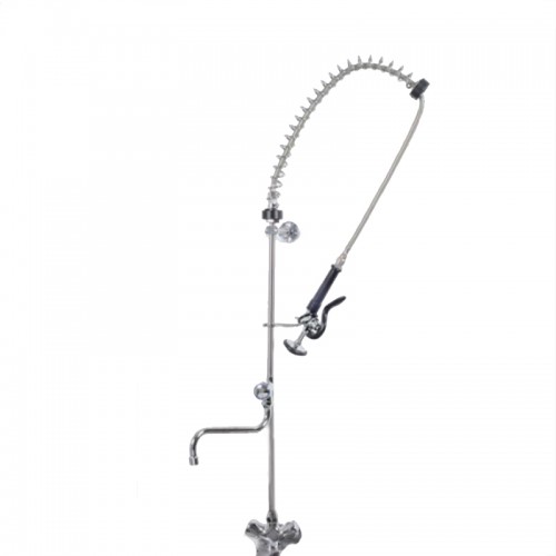 Comprar Grifo ducha industrial sobremesa con caño incorporado y doble mando Stalgast 651522 en Pepebar