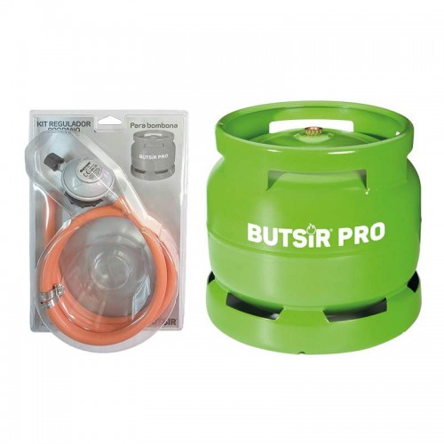 Comprar Bombona de 5kg de gas propano y regulador Butsir KITPRO en Pepebar