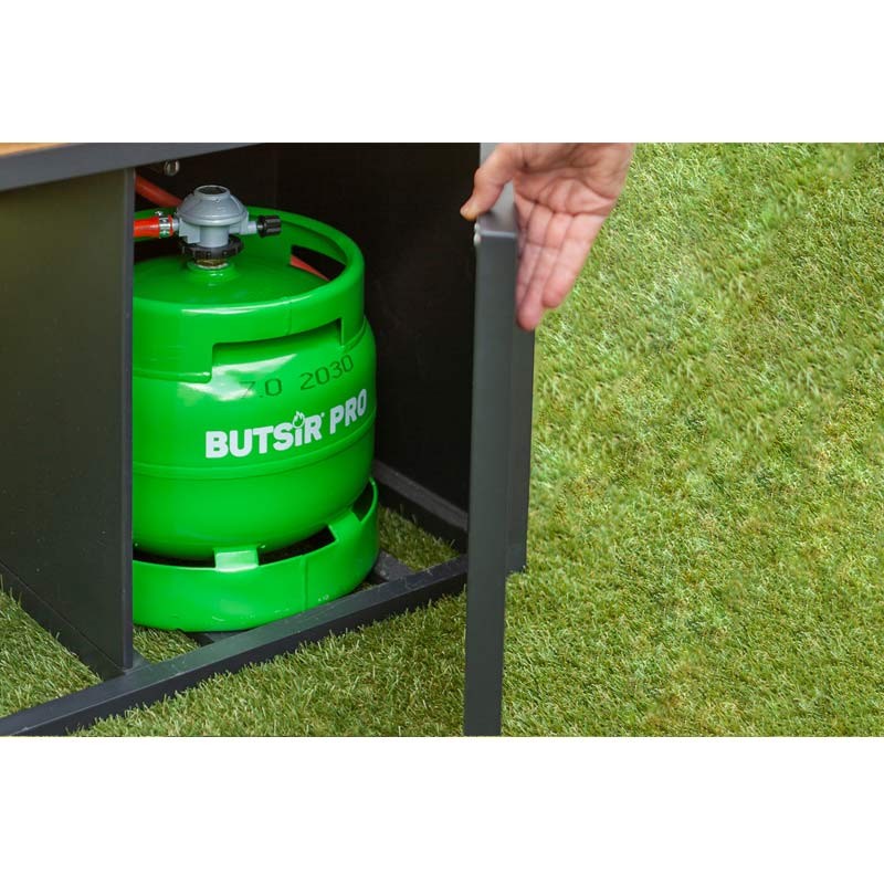 Comprar Mesa fuego de jardín cuadrada Cosiloft 100 negro Butsir COSI0011 en Pepebar