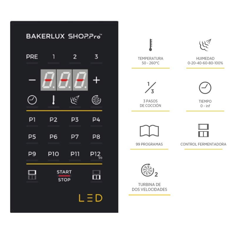 Horno Industrial Bakerlux Shop Pro Rossella Led 4 bandejas 600x400 mm XEFR-04EU-ELDV Unox Comprar Horno Industrial Bakerlux Shop Pro Rossella Led 4 bandejas 600x400 mm XEFR-04EU-ELDV Unox en Pepebar