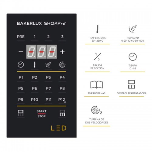 Horno Industrial Bakerlux Shop Pro Rossella Led 4 bandejas 600x400 mm XEFR-04EU-ELDV Unox Comprar Horno Industrial Bakerlux Shop Pro Rossella Led 4 bandejas 600x400 mm XEFR-04EU-ELDV Unox en Pepebar