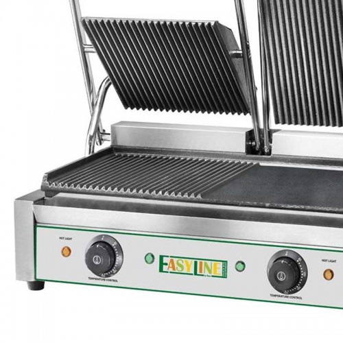 Comprar Grill hierro fundido placa acanalada y lisa doble placa EasyLine Fimar EG03M en Pepebar