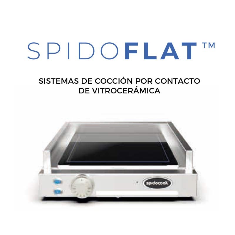 Comprar Plancha fry top SpidoCook individual con vitrocerámica lisa SP200 en Pepebar