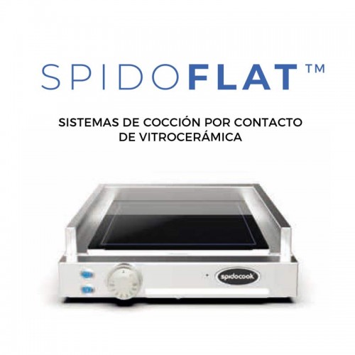 Comprar Plancha fry top SpidoCook individual con vitrocerámica lisa SP200 en Pepebar