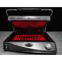 Plancha mediana de vitrocerámica Spidocook rayada y lisa SP015PR - Pepebar Plancha mediana de vitrocerámica Spidocook rayada y lisa SP015PR - Catálogo Plancha cocina vitrocerámica