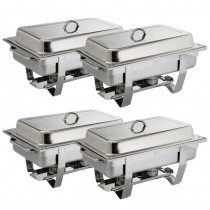 Juego de cuatro chafing dish Milán Olympia S299