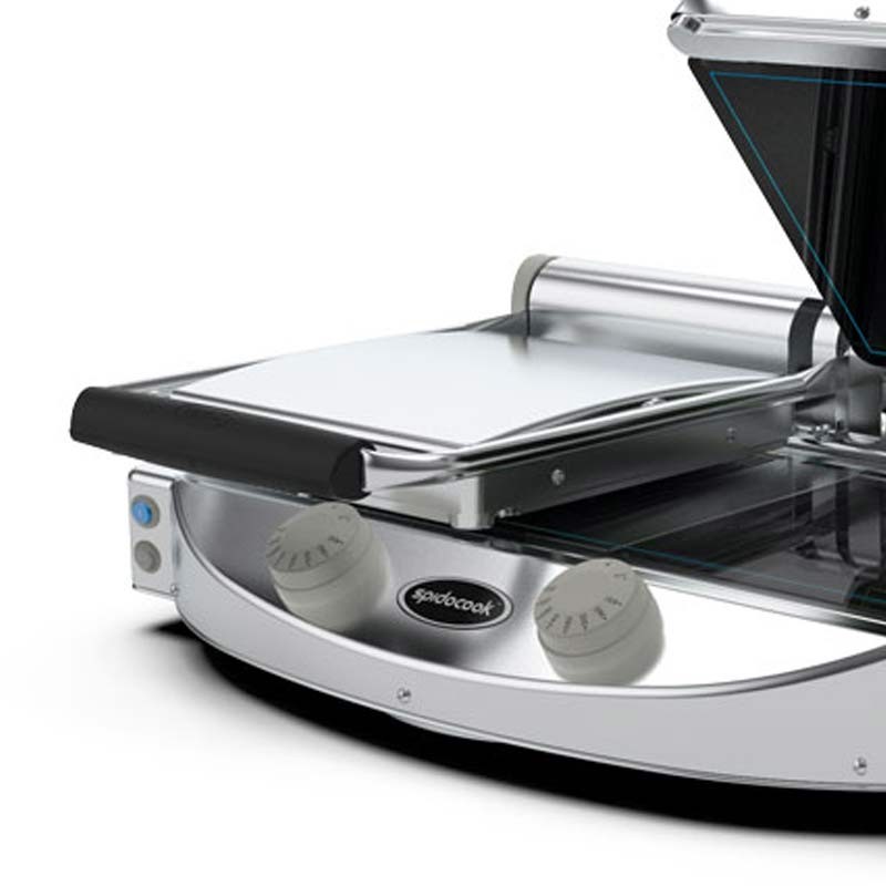 Comprar Plancha doble manual SpidoCook con superficie de vitrocerámica lisa SP020P en Pepebar