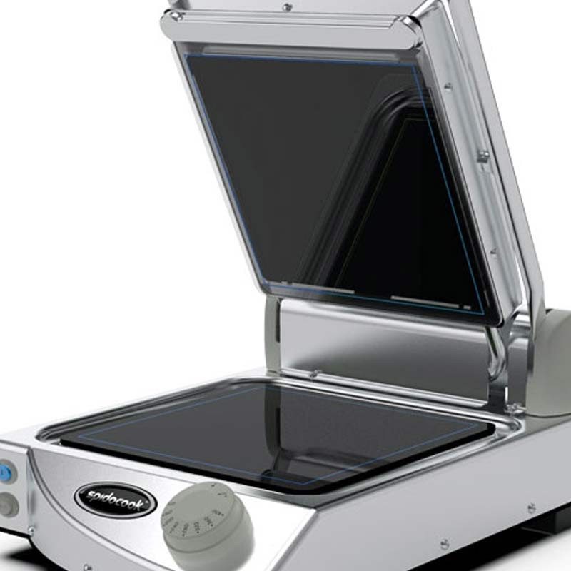 Comprar Plancha individual manual SpidoCook con superficie de vitrocerámica lisa SP010P en Pepebar