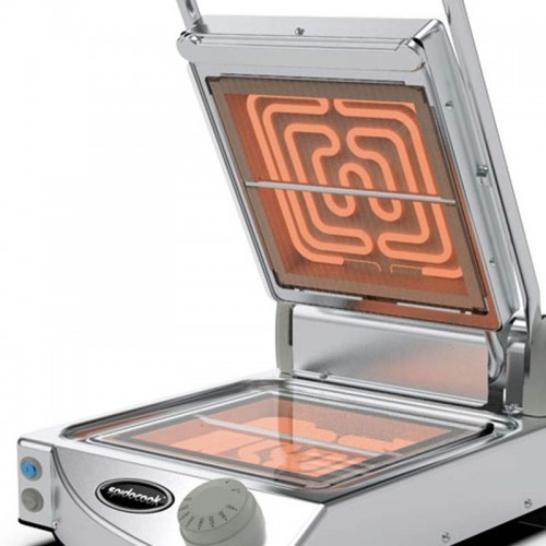 Comprar Plancha individual manual SpidoCook con vitrocerámica lisa transparente SP010PT en Pepebar