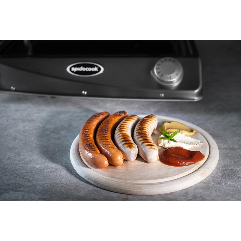 Comprar Plancha barbacoa Master Spidocook vitrocerámica rayada SP015PRB en Pepebar