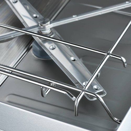 Comprar Lavavajillas de capota industrial 50x50 con dosificador de detergente y bomba de drenaje Stalgast 803036 en Pepebar