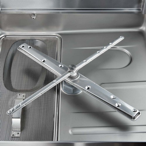 Comprar Lavavajillas de capota industrial 50x50 con dosificador de detergente y bomba de drenaje Stalgast 803036 en Pepebar
