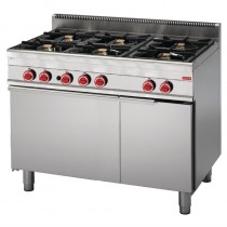 Cocina industrial 6 fogones con horno GN048