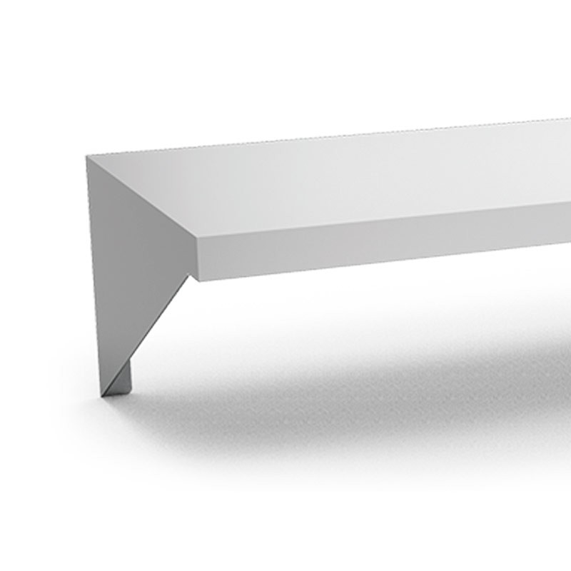 Comprar Estante inox mural con cartelas rectas 1200x300 mm en Pepebar