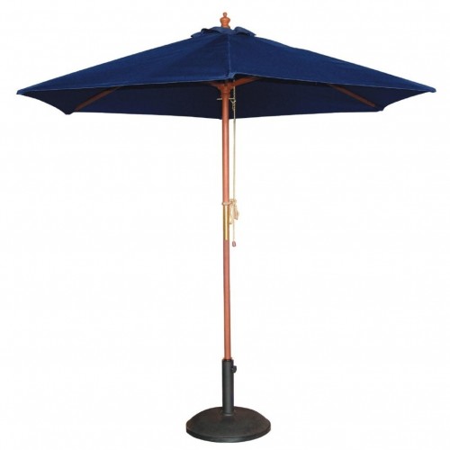 Comprar Sombrilla parasol redondo azul marino diámetro 2,5m redonda Bolero GG496 en Pepebar