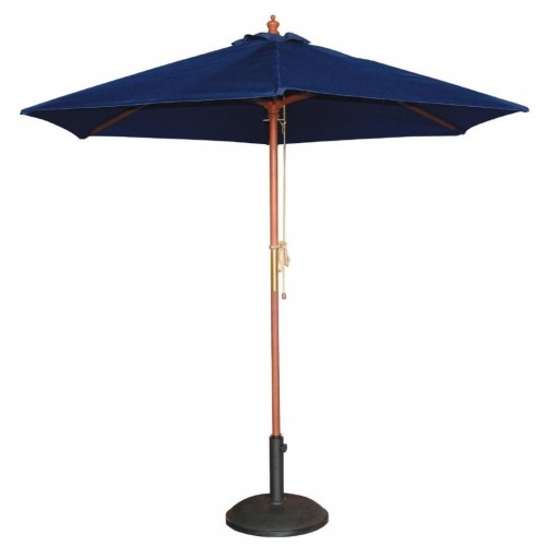 Comprar Sombrilla parasol redondo azul marino diámetro 3m redonda Bolero GG497 en Pepebar