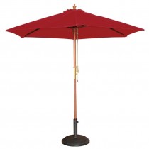 Parasol hosteleria redondo rojo diámetro 2,5m redonda Bolero GL304
