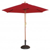 Parasol hosteleria redondo rojo diámetro 3m redonda Bolero GL305