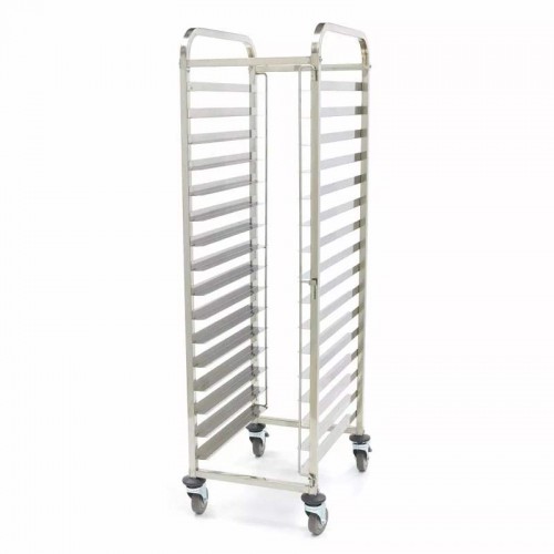 Comprar Carro bandejero inox para panadería 16 guías 60X40 MA09300548 en Pepebar