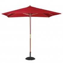Sombrilla hosteleria cuadrado rojo 2,5m diam. Bolero GL306