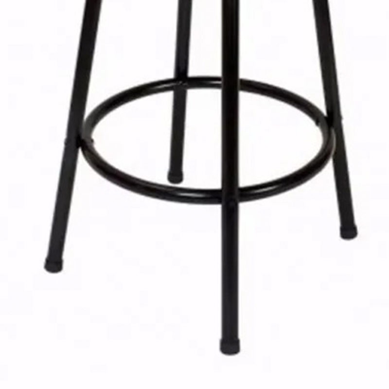 Comprar Taburete de bar giratorio Brice negro acolchado Hobeto MVC5798 en Pepebar