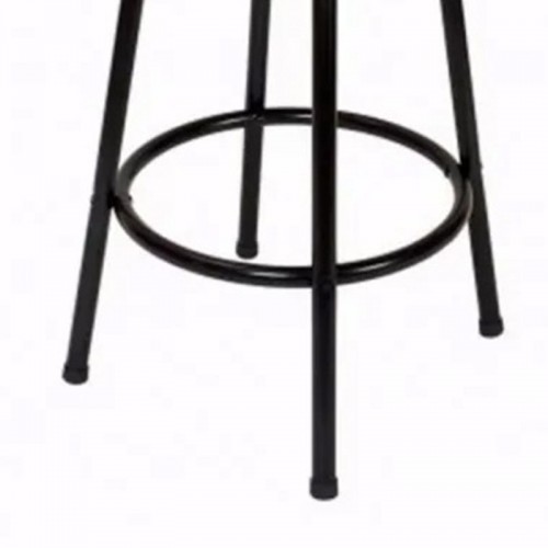 Comprar Taburete de bar giratorio Brice negro acolchado Hobeto MVC5798 en Pepebar