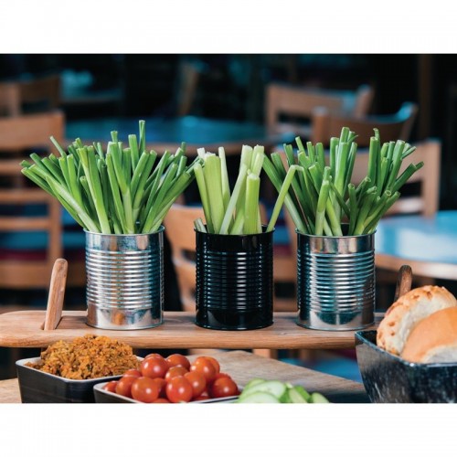 Comprar Lata presentación Olympia acero galvanizado negro CP498 en Pepebar