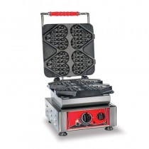 Gofrera GMG corazones Ti Amo placa fija KGW04 - Catálogo Gofreras Profesionales