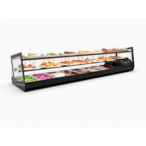 Vitrina refrigerada 3 pisos de exposición Cubetas GN 1/3 o Base lisa varias medidas VCKB Comprar Vitrina refrigerada 3 pisos de exposición Cubetas GN 1/3 o Base lisa varias medidas VCKB en Pepebar