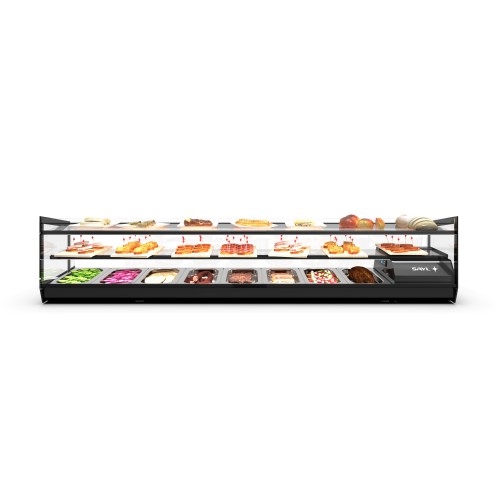Vitrina refrigerada 3 pisos de exposición Cubetas GN 1/3 o Base lisa varias medidas VCKB Comprar Vitrina refrigerada 3 pisos de exposición Cubetas GN 1/3 o Base lisa varias medidas VCKB en Pepebar