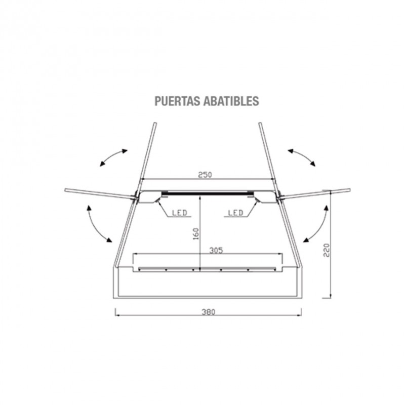 Comprar Vitrina refrigerada para pinchos PCH Varias medidas grupo remoto Vitrinas Gómez en Pepebar
