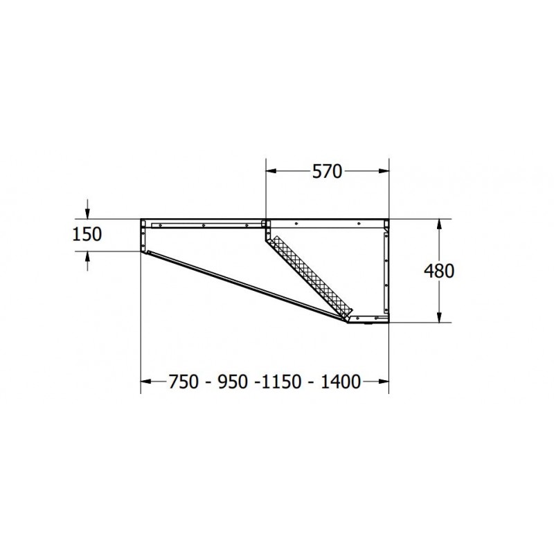 Comprar Campana Low Básica Mural en Varias medidas con y sin motor CELW Tevex en Pepebar