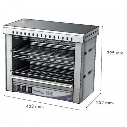 Comprar Tostador doble blindado acero inoxidable con o sin temporizador en Pepebar