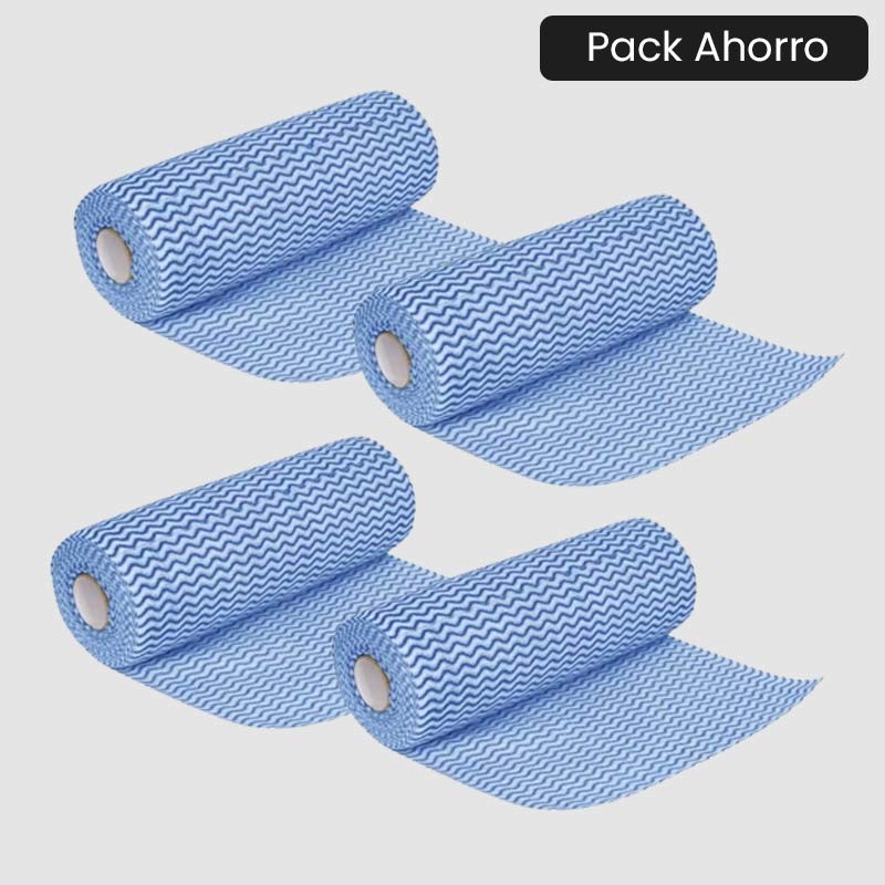 Comprar Paño no tejido Jantex azul - Rollo de 100 hojas CS806 - Pack Ahorro 4 rollos en Pepebar