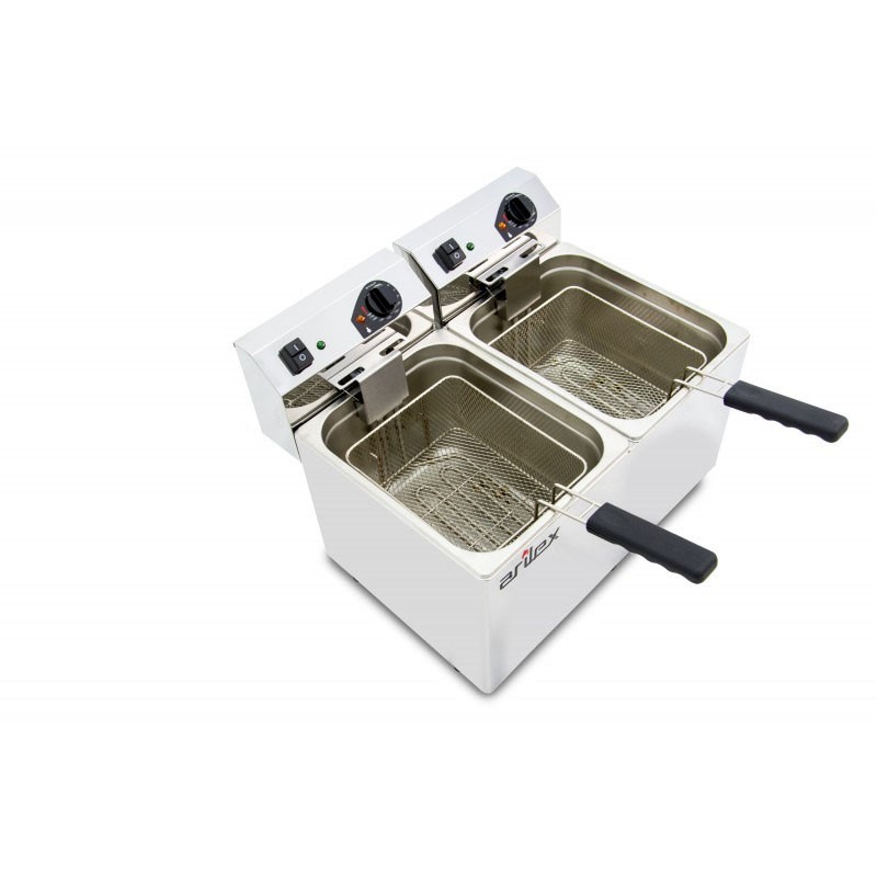 Comprar Freidora industrial doble cesta 10+10 litros EVO1010 en Pepebar