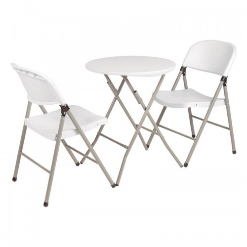 Comprar Silla plegable de color blanco para interior y exterior Bolero CE692 2 unidades en Pepebar