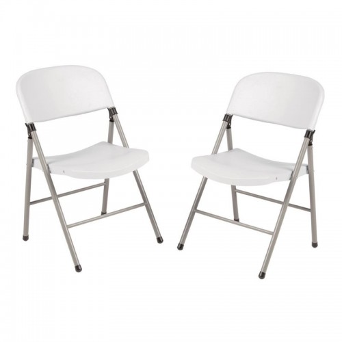 Comprar Silla plegable de color blanco para interior y exterior Bolero CE692 2 unidades en Pepebar