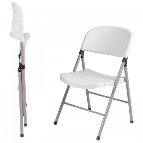 Comprar Silla plegable de color blanco para interior y exterior Bolero CE692 2 unidades en Pepebar