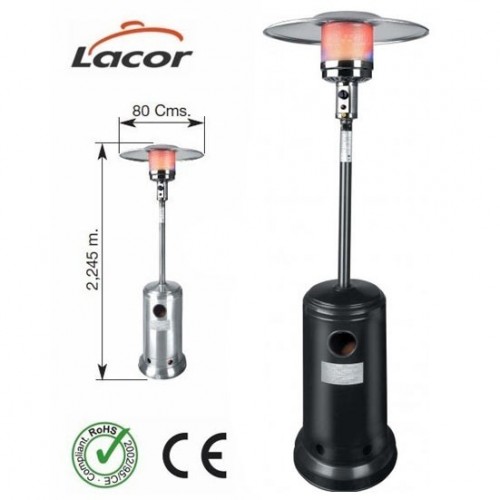 Comprar Estufa de Exterior a gas para terraza exterior negra 69401 en Pepebar