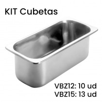 KIT Cubetas para Vitrina heladera VBZ U - Pepebar KIT Cubetas para Vitrina heladera VBZ U - Catálogo Cubetas Gastronorm