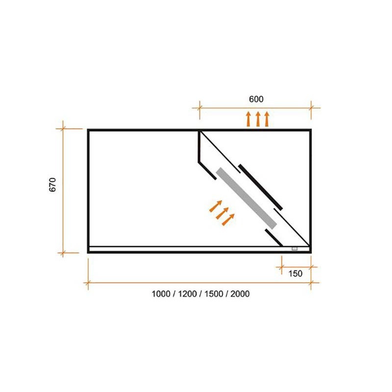 Comprar Campana extractora de pared reversible 3000 mm en Pepebar