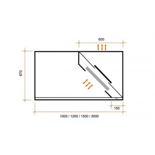 Comprar Campana extractora de pared reversible 3000 mm en Pepebar