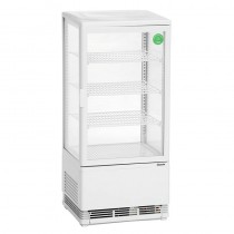 Vitrina expositora refrigeradora 78 litros color blanco Bartscher 700578G