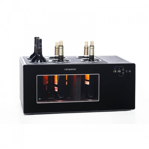 Comprar Vinoteca refrigeradora 6 botellas bitérmico con compresor OW6CD en Pepebar