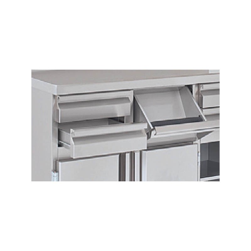 Comprar Mueble mostrador cafetero Inox 1375mm ancho CMC-140 en Pepebar